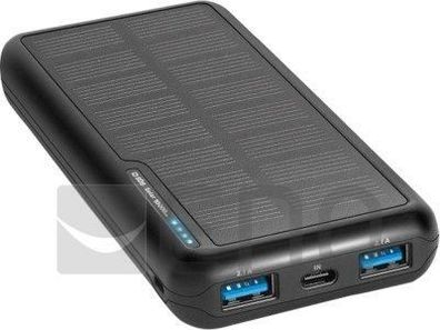 Solar Powerbank SBS 10.000 mAh schwarz