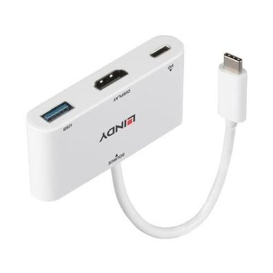 USB 3.1 Typ C auf HDMI Adapter Lindy 43340 Weiß