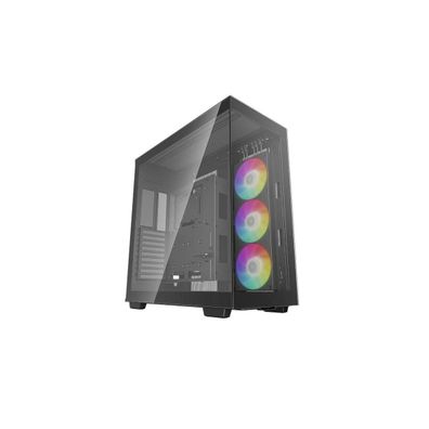 PC-Gehäuse DeepCool CH780 mit ARGB-Léftern, schwarz