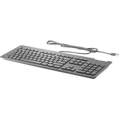 Tastatur HP Business Slim mit Smart Card Reader USB Schwarz