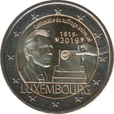 Luxemburg 2 Euro 2019 - Wahlrecht*