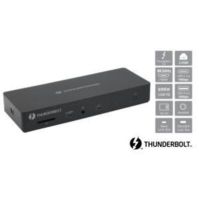 Dockingstation Conceptronic Thunderbolt 4 DONN30B mit 13 Anschléssen