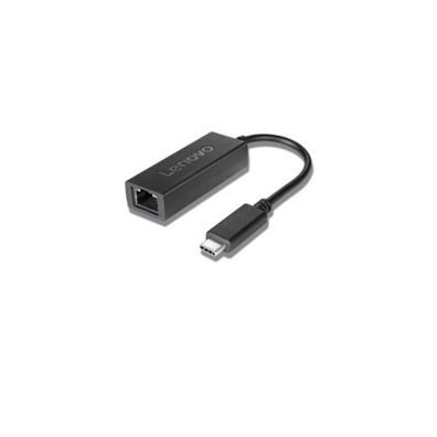 Adapter Lenovo USB-C auf Ethernet RJ45, schwarz