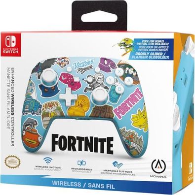 Kabelloser Controller PowerA Fortnite Sticker Mania
