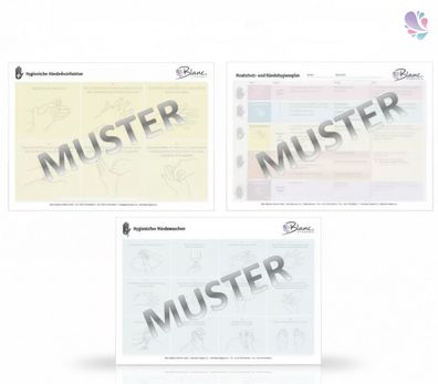 Professioneller Hautschutz- und Händehygieneplan & Plan für hygienische Händedesinfek