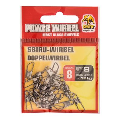 Tönnchenwirbel mit Doppelkarabiner Gr. 08