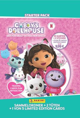 Panini Gabby's Dollhouse Time for a Meow-Zing fun Trading Cards Starterset