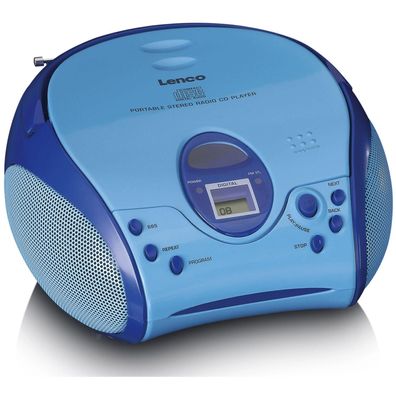 Boombox Lenco mit CD/MP3-Player, blau