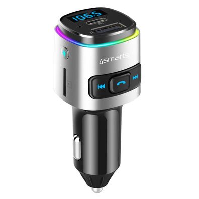 FM-Transmitter 4smarts Bluetooth mit Schnellladung