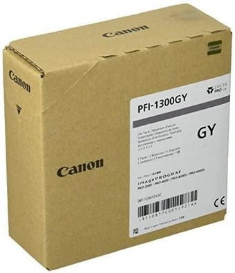 Tintenpatrone Canon PFI-1300GY Grau 330 ml