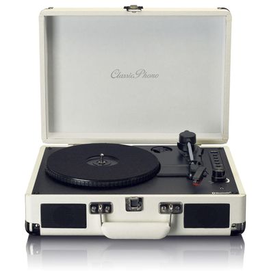 Plattenspieler Lenco Bluetooth mit integrierten Lautsprechern