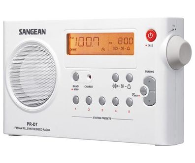 Tragbares Radio Sangean PR-D7 Weiß