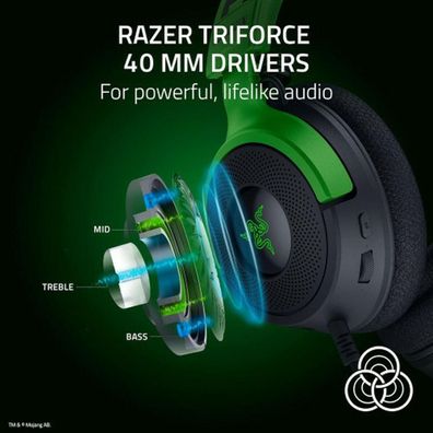 Gaming-Headset Razer Kraken V4 X Schwarz