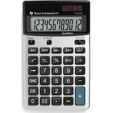 Tischrechner Texas Instruments TI-5018 SV mit 12-stelligem SuperView-Display