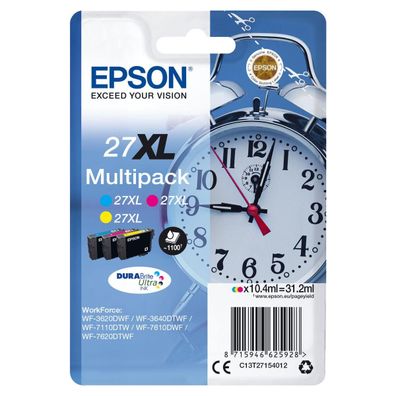 Druckerpatronen Epson Multipack 27XL Cyan, Magenta, Gelb