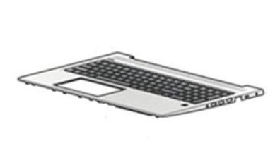 Untere Gehäuse mit Tastatur HP ProBook 450 G6 Silber Schwarz