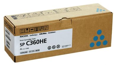 Tonerpatrone Ricoh Blau SPC360HE