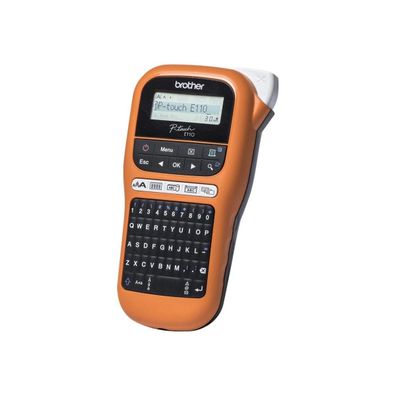 Etikettendrucker Brother P-touch E110VP schwarz-orange