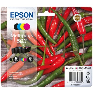 Tintenpatronen Pack Epson Schwarz Cyan Magenta Gelb