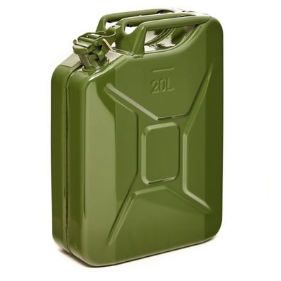 BW® Kraftstoffkanister Metall Benzinkanister 20 Liter mit Ausgießer - UN-Zulassung