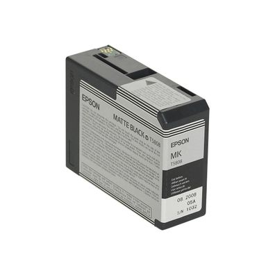 Druckerpatrone Epson T5808 Schwarz Matt 80 ml