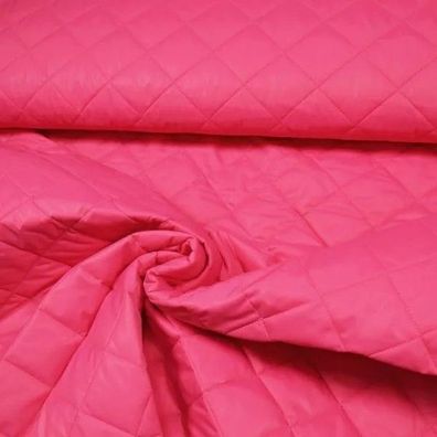 Meterware, Preis pro 0,5 lfdm: Steppstoff, pink, doppelseitig !!, 150 cm breit