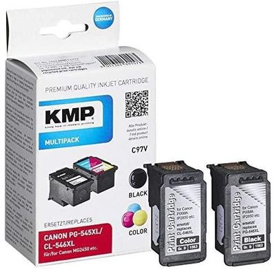 Druckerpatronen KMP C97V Schwarz und Farbe