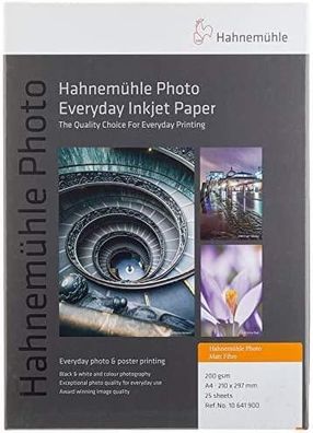 Fotopapier Hahneméhle Photo Matt Fibre A4 matt weiß