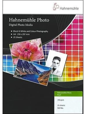 Fotopapier Hahneméhle Photo Pearl A4, 310 g/mÂ², weiß
