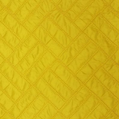 Meterware, Preis pro 0,5 lfdm: Steppstoff, gelb, einseitig, 140 cm breit