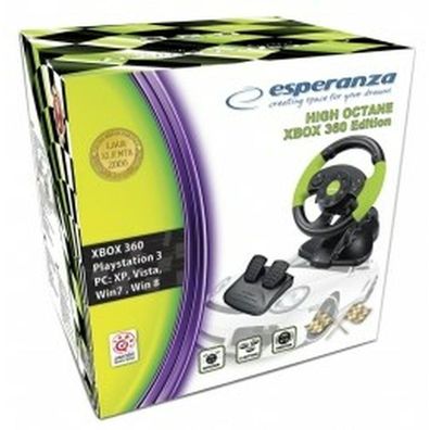 Rennlenkrad mit Pedalen Esperanza EG104 High Octane