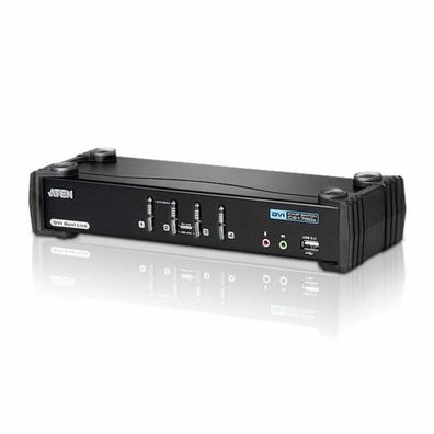 KVM-Switch ATEN CS1784A mit 4 Ports und DVI-Schnittstelle