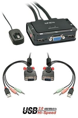 KVM Switch Lindy Kompakt