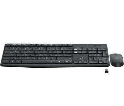 Kabelloses Tastatur- und Maus-Set Logitech MK235, Grau