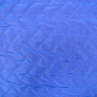 Meterware, Preis pro 0,5 lfdm: Steppstoff, royalblau, einseitig, 150 cm breit