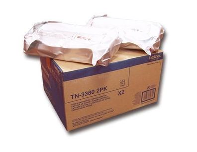 Toner Laser Brother TN-3380TWIN Schwarz 2er Pack