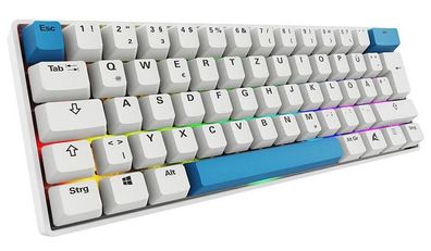 Gaming Tastatur Sharkoon SGK50 S4 Gen2 PBT Weiß, 60% Format