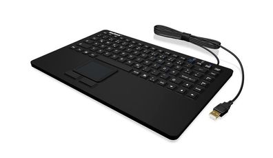 Tastatur KeySonic KSK-5230IN mit Touchpad, schwarz