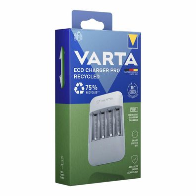 Ladegerät Varta Eco Charger Pro Recycled fér 4 NiMH Batterien