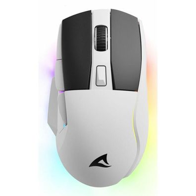 Gaming-Maus Sharkoon SGM50W Weiß, 6400 DPI, RGB-Beleuchtung