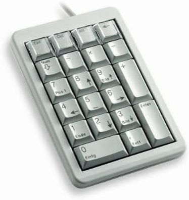 Numerisches Keyboard Cherry USB, 18 programmierbare Tasten, Grau
