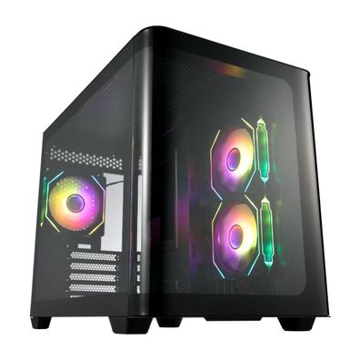 PC-Gehäuse fspfortron S380-BA Micro Tower, schwarz