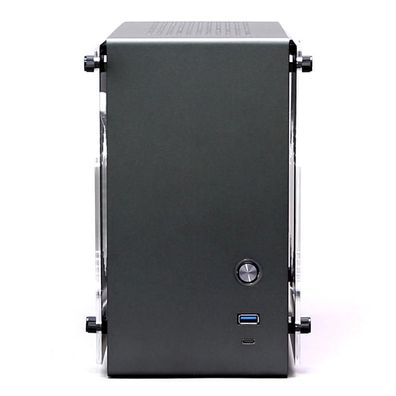 PC-Gehäuse Zalman M2 Mini Mini-Tower, Grau Anthrazit