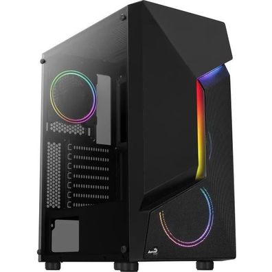 PC-Gehäuse Aerocool Scape-G-BK-v2, Mittelgroß, Schwarz