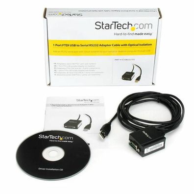 USB-zu-Seriell RS232 Adapter StarTech 1,8 Meter Kabel