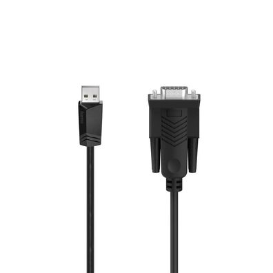 USB-Kabel RS232 Hama 1,50 m schwarz