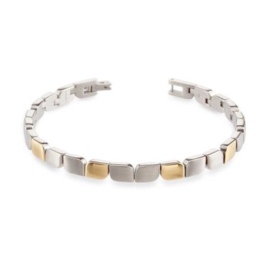 Boccia Armband 03007-02 Reintitan. Gold plattiert