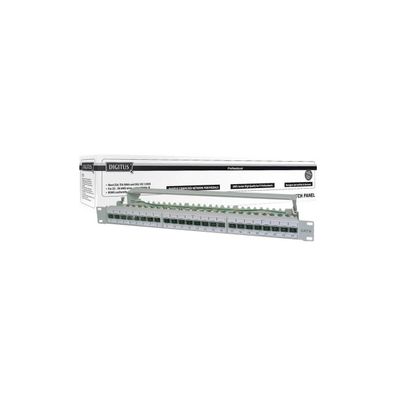 Patchpanel Digitus 24 Ports CAT 6A, 10 Gbit/s, Grau