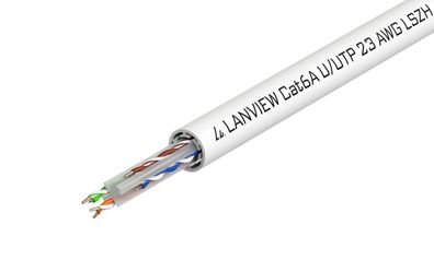 Netzwerkkabel Lanview 500 Meter LSZH Cat6a U/UTP