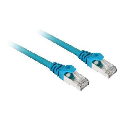 Netzwerkkabel Sharkoon SFTP RJ-45 Cat 7A, 10 Meter, Blau